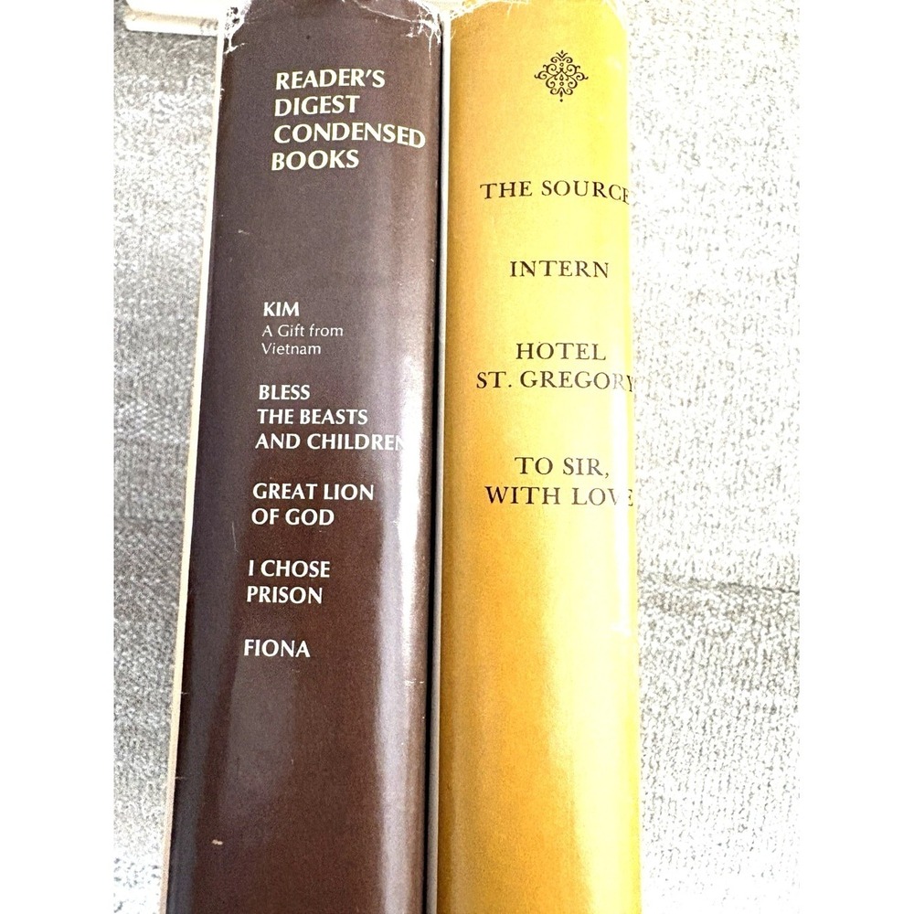Reader's Digest Condensed Books (2) 1st Edition 1969 & 1970 Dust Jackets